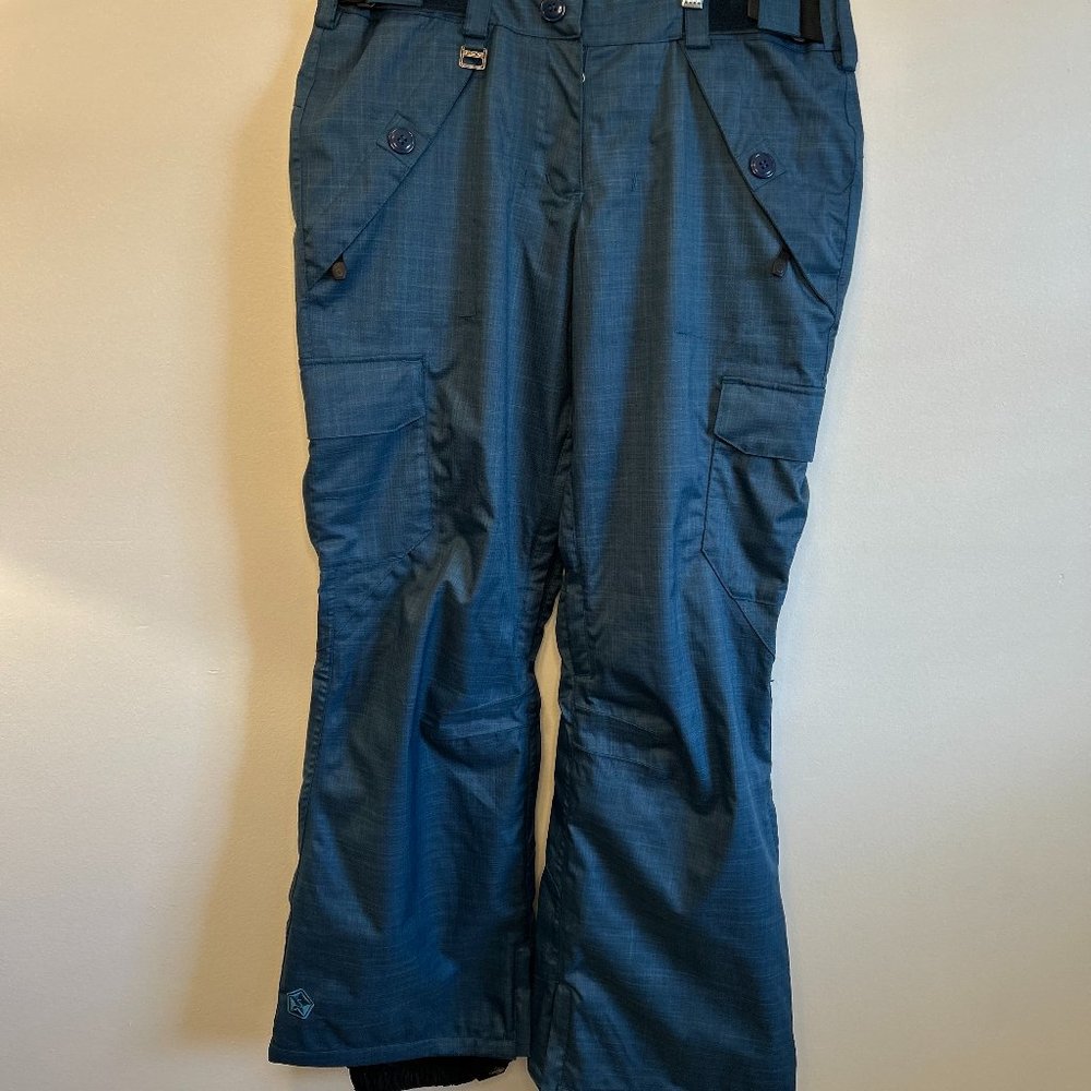 Sessions Ridge Series RECCO Womens Large Blue Ski Snowboard Snow Pants